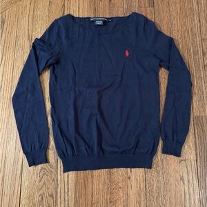 Ralph Lauren Women's Dark Blue Crewneck Sweater